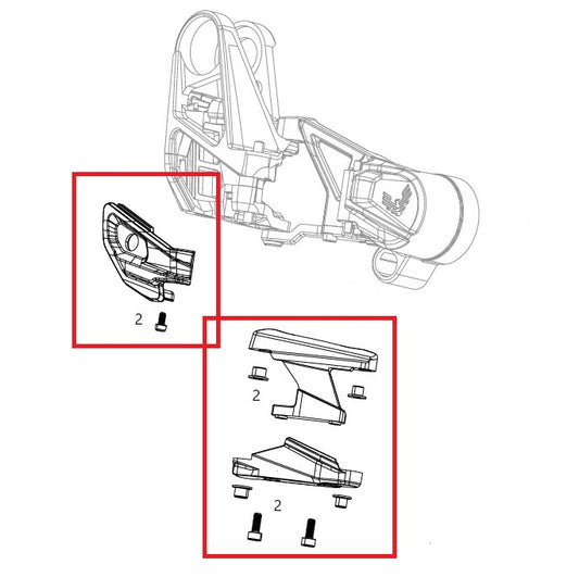 Kit de protección de desviador SRAM XX T-Type Eagle AXS