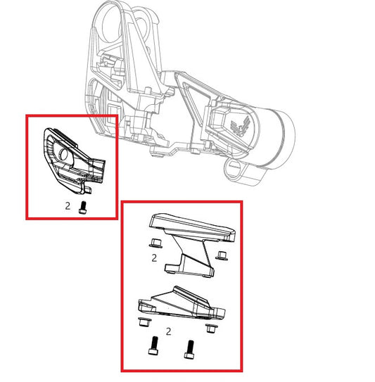 SRAM X0 T-TYPE EAGLE AXS Desviador trasero Kit Paralelogramo