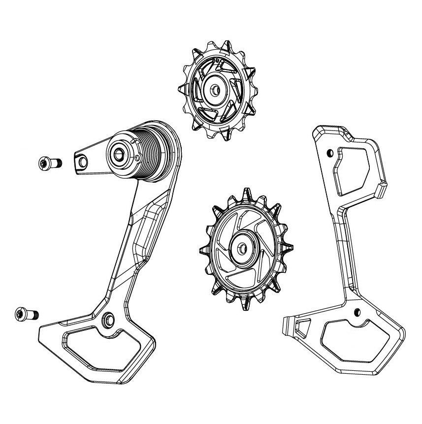 SRAM XX-SL T-TYPE EAGLE AXS Caja de cambios CON Ruedas