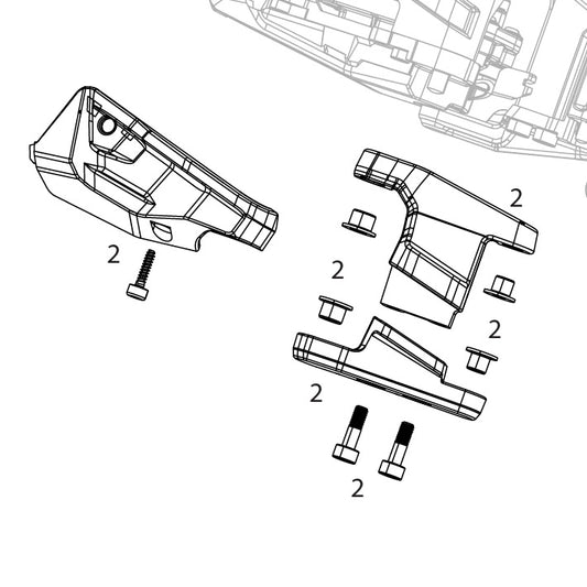 SRAM XX DH T-TYPE EAGLE AXS Kit de protección de desviador
