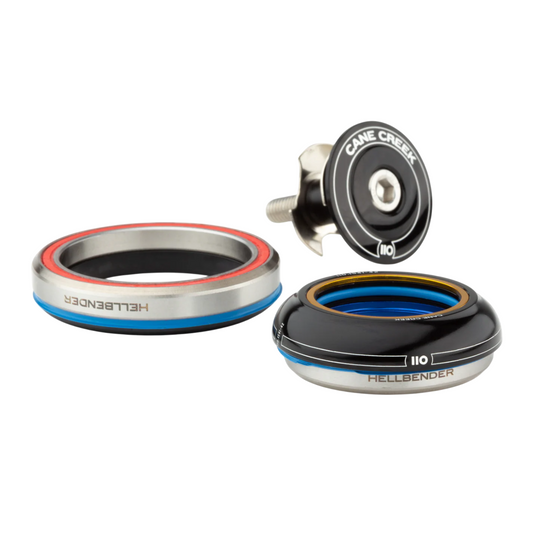 CANE CREEK 110 Tapered Headset, 1 1/8"-1.5", IS41/28.6/H9 | IS52/40, corto, negro