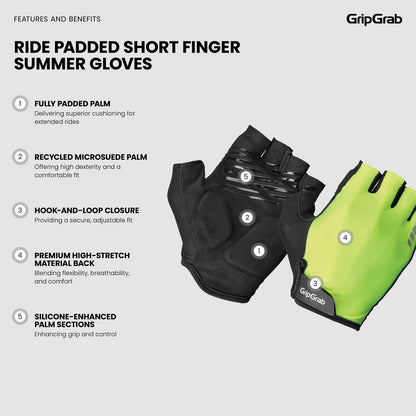Guantes Cortos GRIPGRAB RIDE RC MAX Amarillo