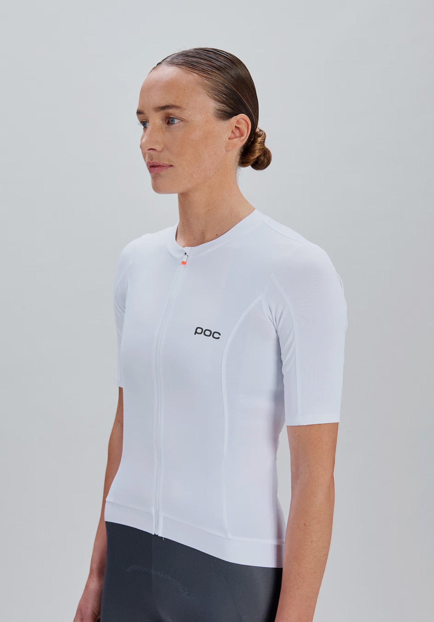 Maillot POC CADENCE de manga corta para mujer Blanco