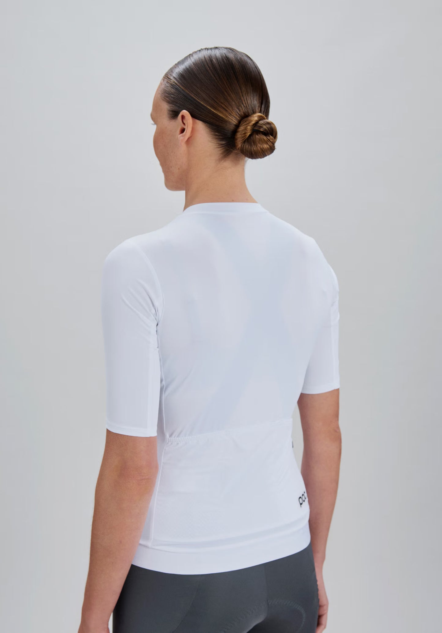 Maillot POC CADENCE de manga corta para mujer Blanco