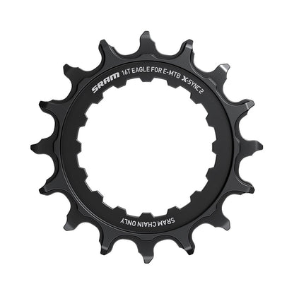 Plato monoplato SRAM EAGLE X-SYNC 2 de 11/12 velocidades para BOSCH, montaje directo — vista del plato sobre fondo blanco