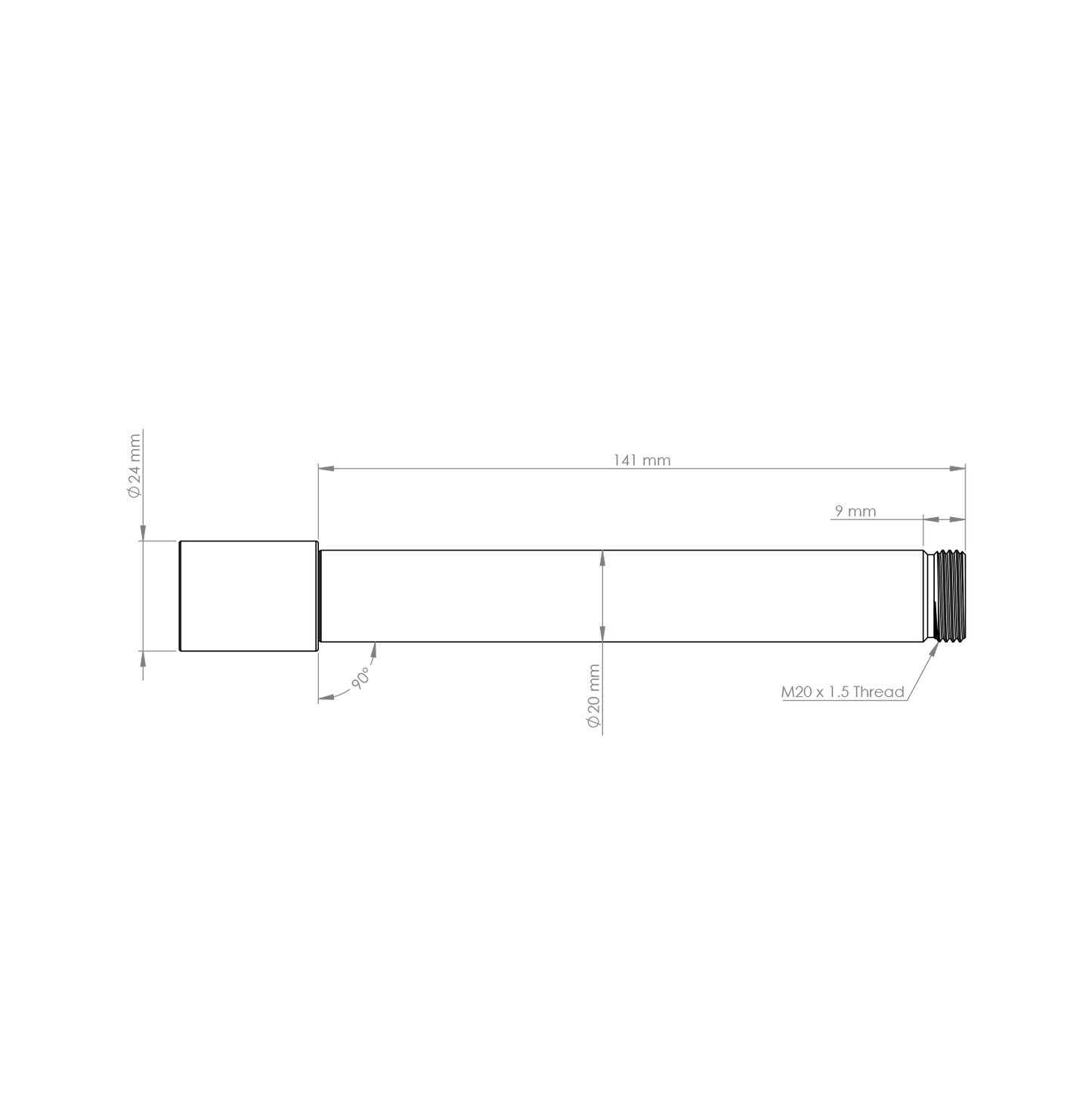 BURGTEC Eje de rueda delantera para horquilla Öhlins DH38 Negro