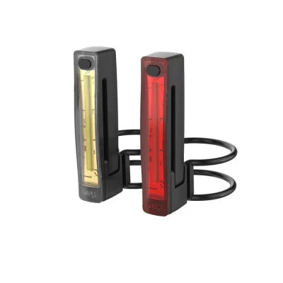 KNOG PLUS TWINPACK Luz Delantera y Trasera 40/20 Lumens Negro