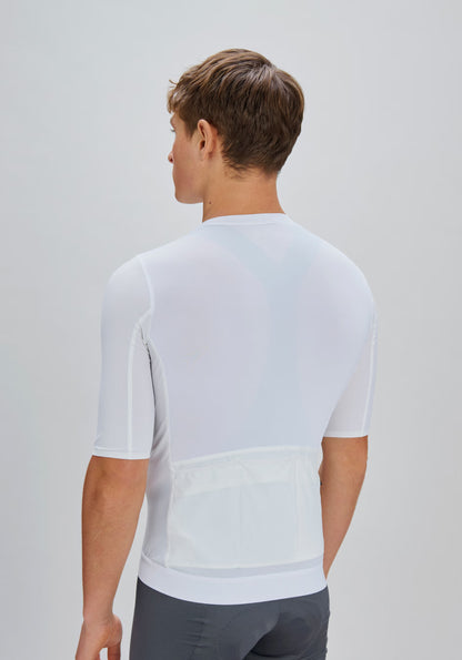 Maillot POC RACEDAY Manga Corta Blanco
