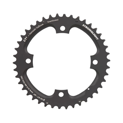 Plato exterior STRONGLIGHT CT² para Sram de 10 velocidades, 4 agujeros, 120 mm — vista del plato sobre fondo blanco