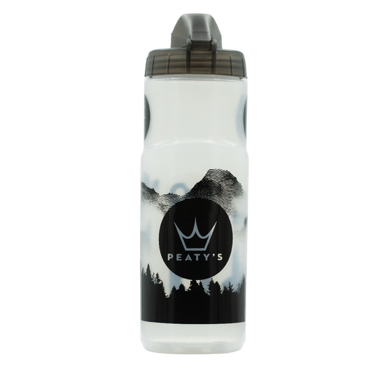 PEATY'S X FIDLOCK Kit de botella de montaña y portabotellas (600ml) Transparente