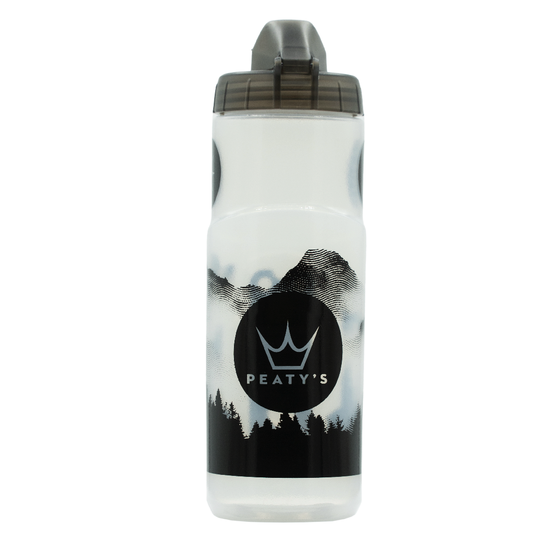 PEATY'S X FIDLOCK Kit de botella de montaña y portabotellas (600ml) Transparente