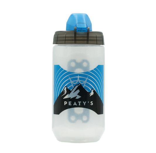 Kit de botella y portabotellas PEATY'S X FIDLOCK Sunrise (450ml) Transparente