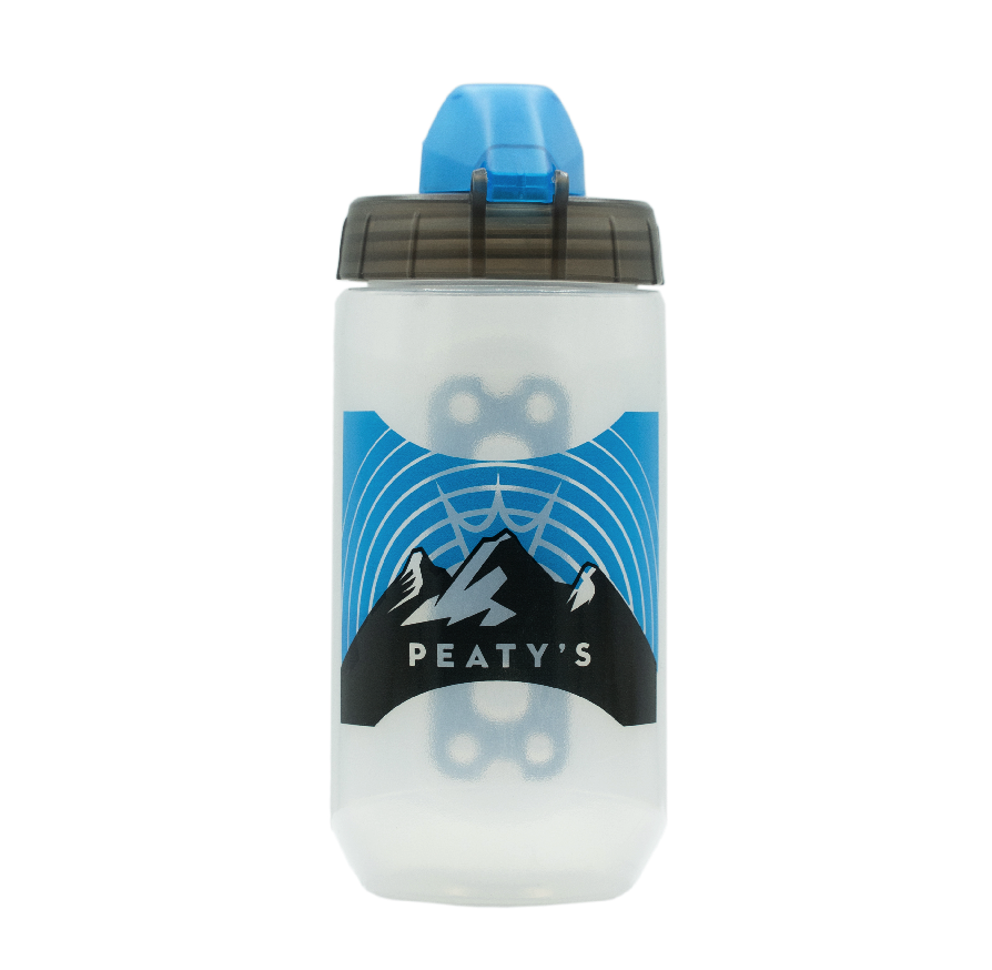 Kit de botella y portabotellas PEATY'S X FIDLOCK Sunrise (450ml) Transparente