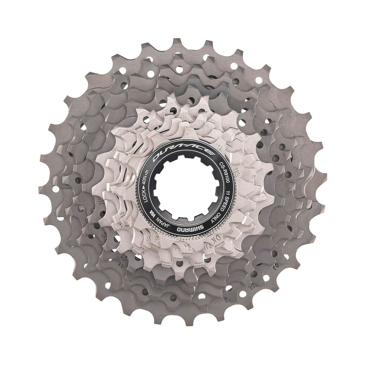 Cassette de 11 velocidades SHIMANO DURA-ACE R9100 – foto principal sobre fondo blanco