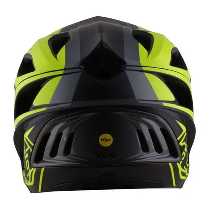 Casco MTB TROY LEE DESIGNS STAGE 2 HIGH VIZ Carbón/Amarillo
