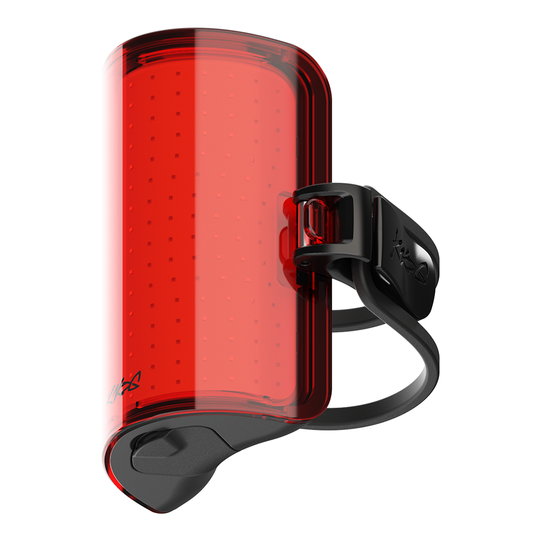 Luz trasera Knog Cobber Reflex montada en la bicicleta