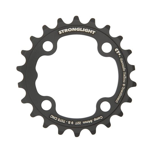 Plato interior STRONGLIGHT CT² de 9 velocidades, 4 agujeros, 64 mm — vista del plato sobre fondo blanco