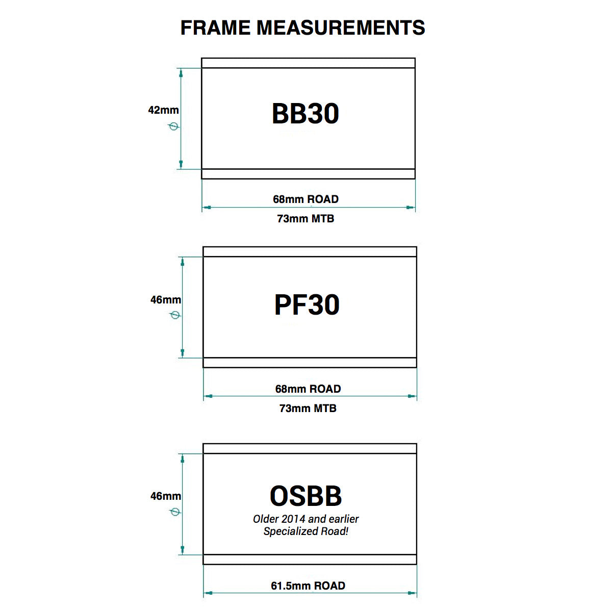 Platos y bielas PRAXIS BB/PF30 73 mm