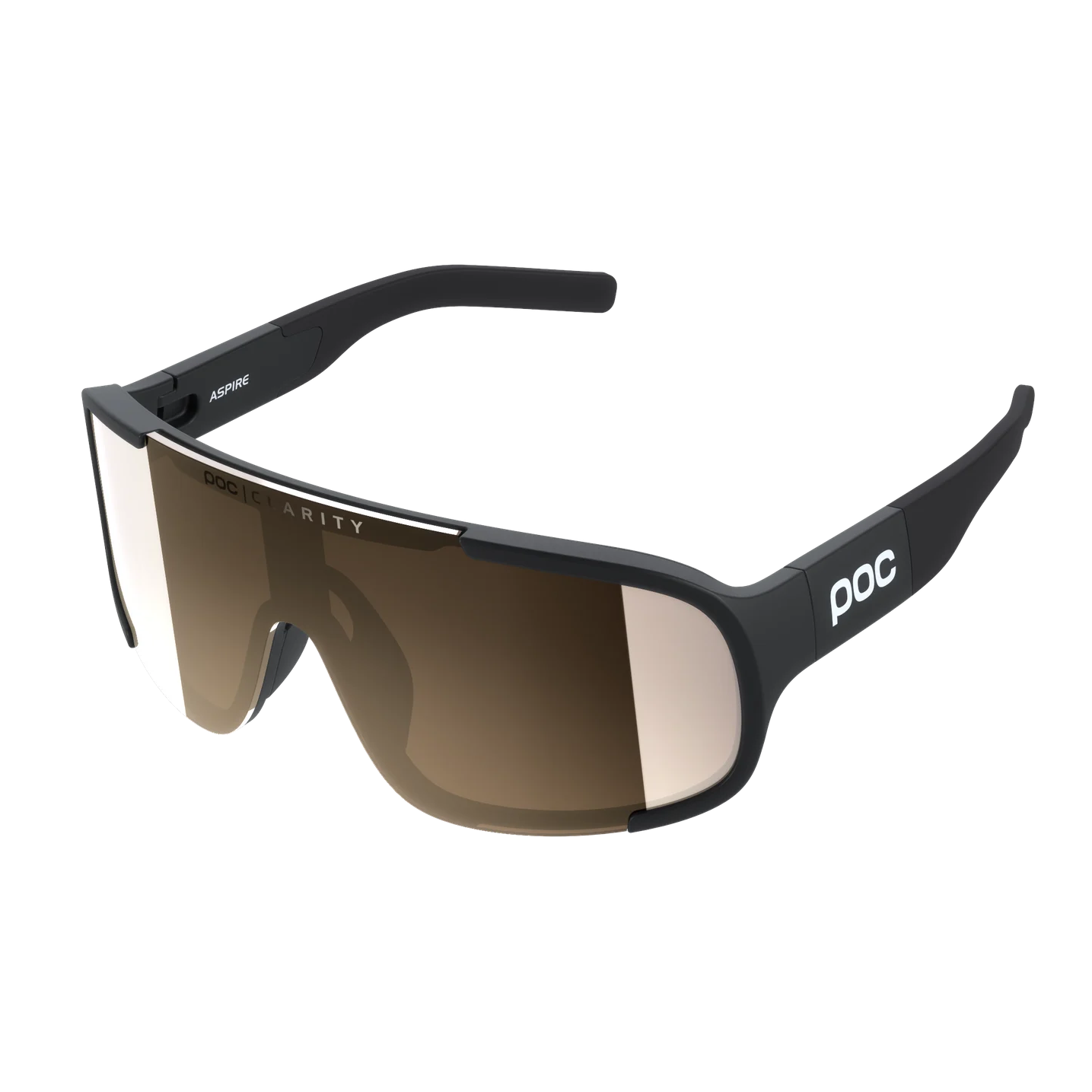 Gafas POC ASPIRE Black Clarity Trail/Lente Plateada Parcialmente Soleada
