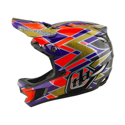 Casco de MTB TROY LEE DESIGNS D4 CARBON MIPS FLUSH Naranja/Violeta