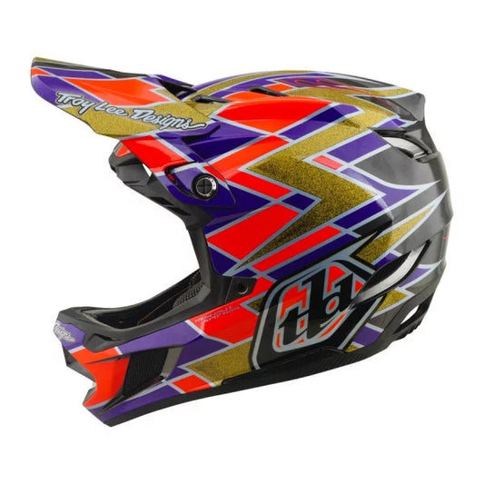 Casco de MTB TROY LEE DESIGNS D4 CARBON MIPS FLUSH Naranja/Violeta
