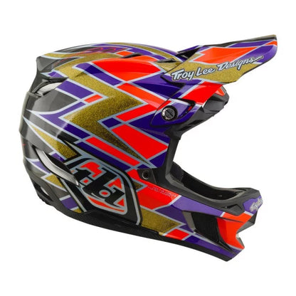 Casco de MTB TROY LEE DESIGNS D4 CARBON MIPS FLUSH Naranja/Violeta
