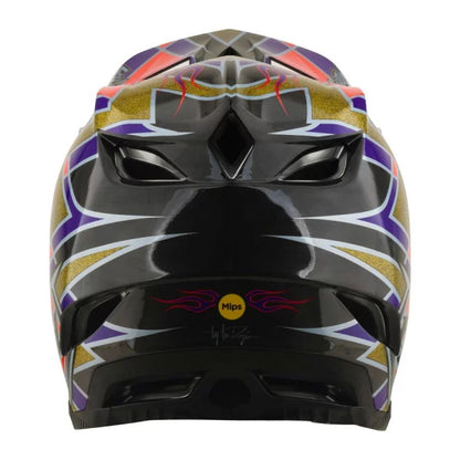 Casco de MTB TROY LEE DESIGNS D4 CARBON MIPS FLUSH Naranja/Violeta
