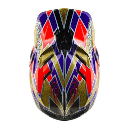 Casco de MTB TROY LEE DESIGNS D4 CARBON MIPS FLUSH Naranja/Violeta