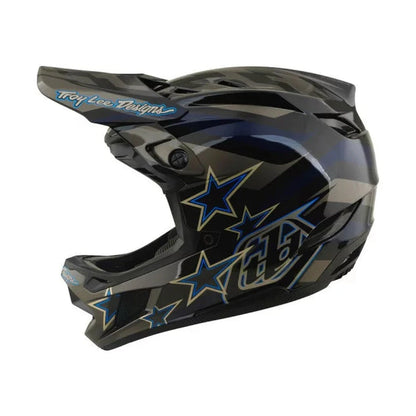 Casco de MTB TROY LEE DESIGNS D4 COMPOSITE MIPS BURST Negro/Azul