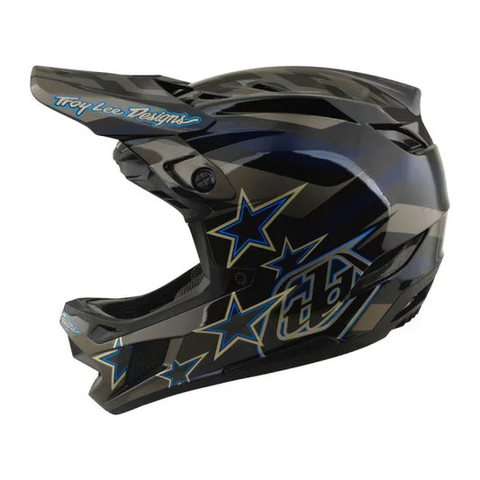 Casco de MTB TROY LEE DESIGNS D4 COMPOSITE MIPS BURST Negro/Azul