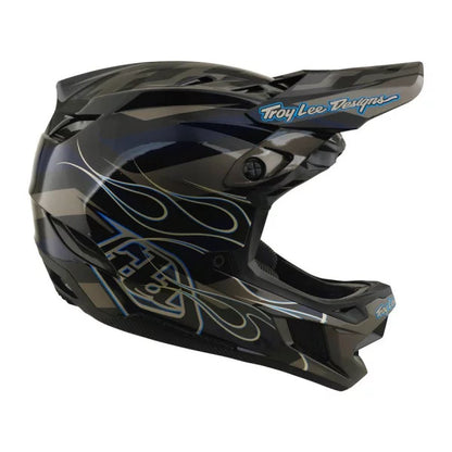 Casco de MTB TROY LEE DESIGNS D4 COMPOSITE MIPS BURST Negro/Azul