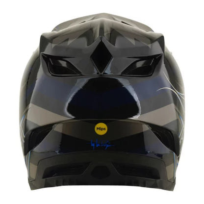 Casco de MTB TROY LEE DESIGNS D4 COMPOSITE MIPS BURST Negro/Azul