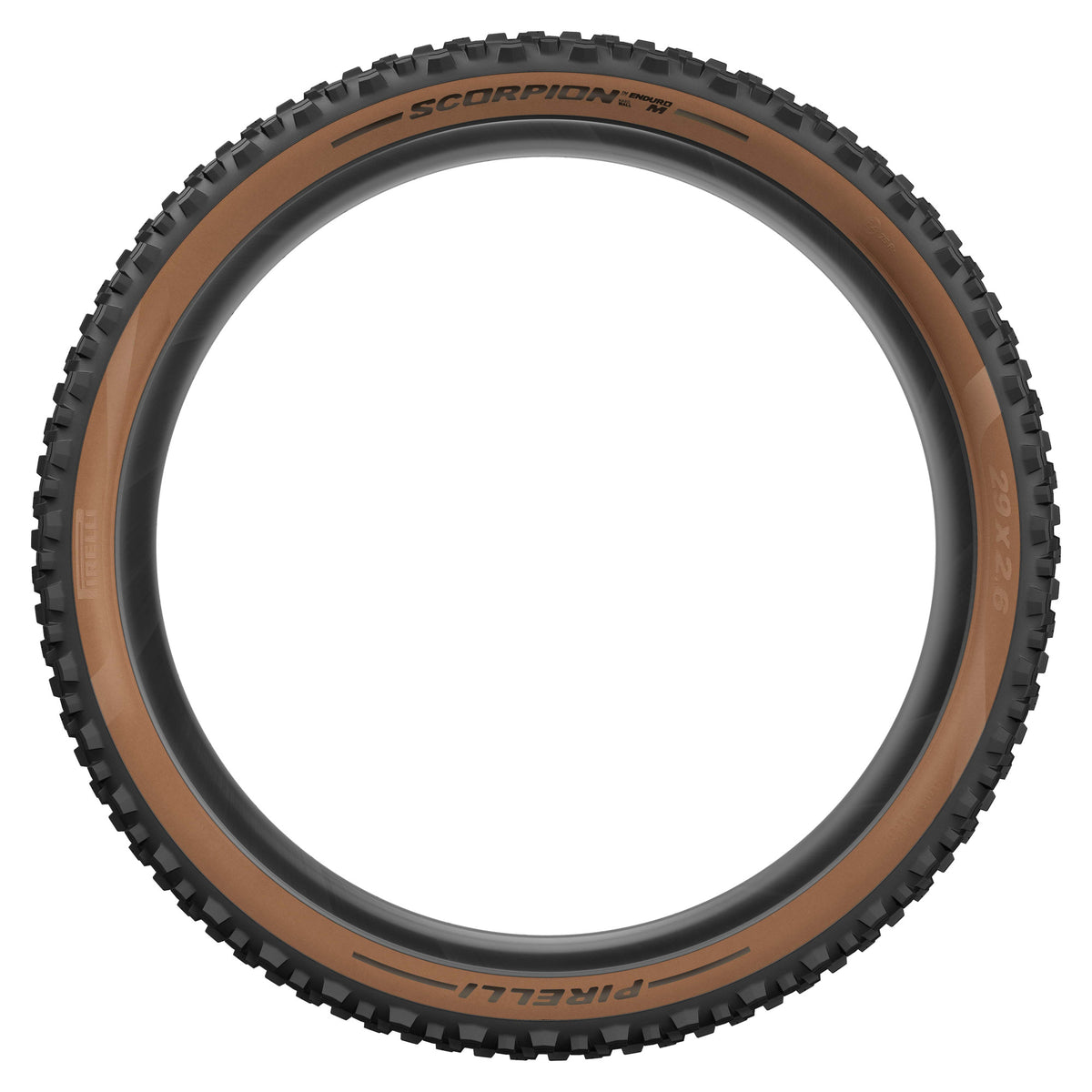 Cubierta PIRELLI SCORPION ENDURO M CLASSIC 29x2.60 HardWall Tubeless Ready plegable marrón