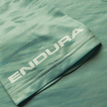 Maillot ENDURA MARBLE LTD PRINTED Mangas Cortas Verde 2025