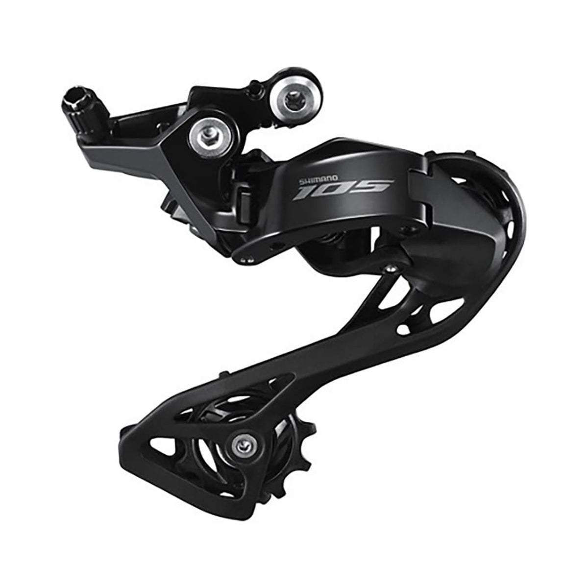 Cambio trasero SHIMANO 105 R7100 de 12 velocidades – vista del producto sobre fondo blanco