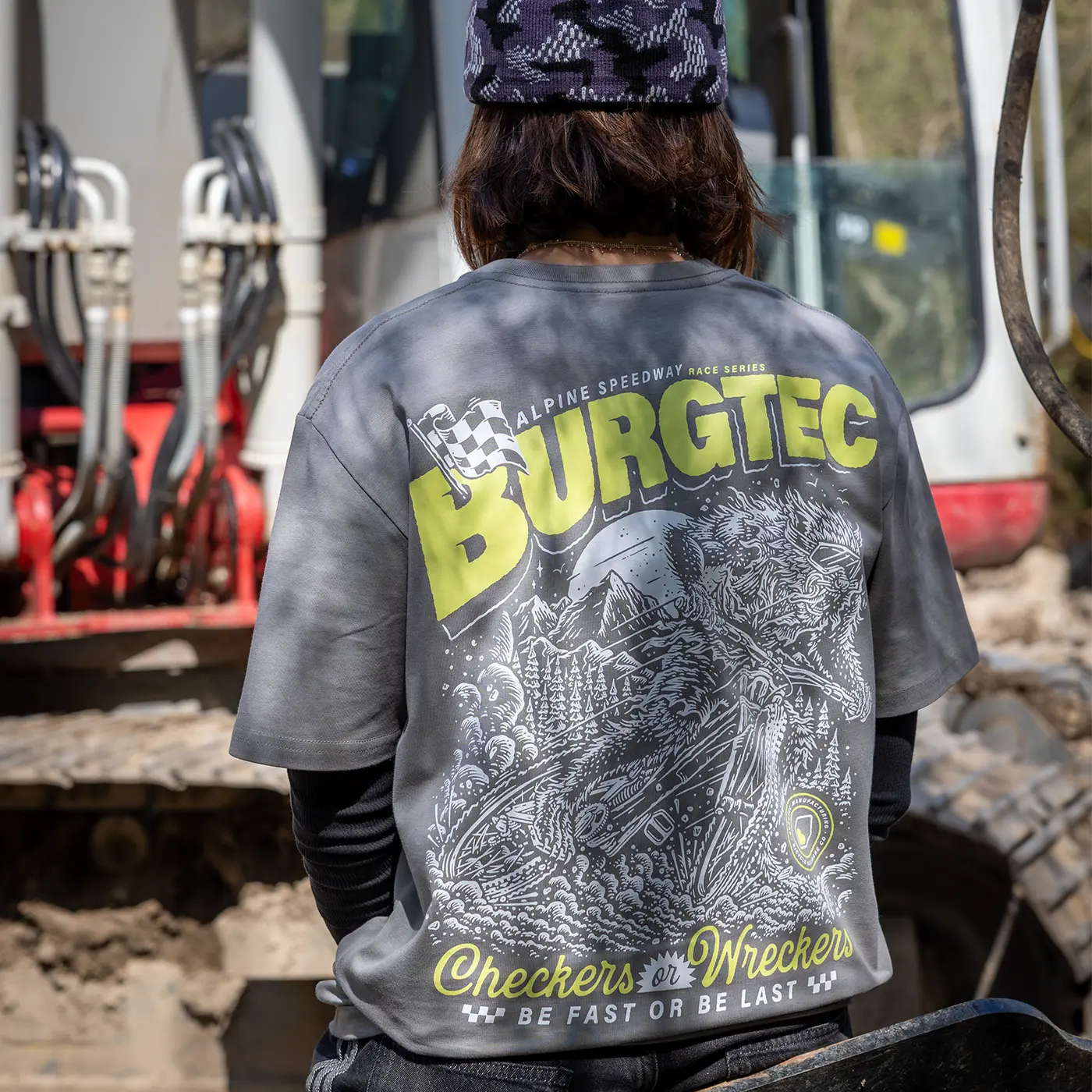 Camiseta BURGTEC ALPINE SPEEDWAY gris
