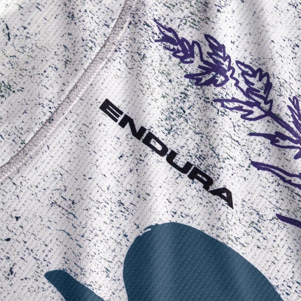 Maillot ENDURA SINGLETRACK PRINT Mujer de manga corta Aero Blue
