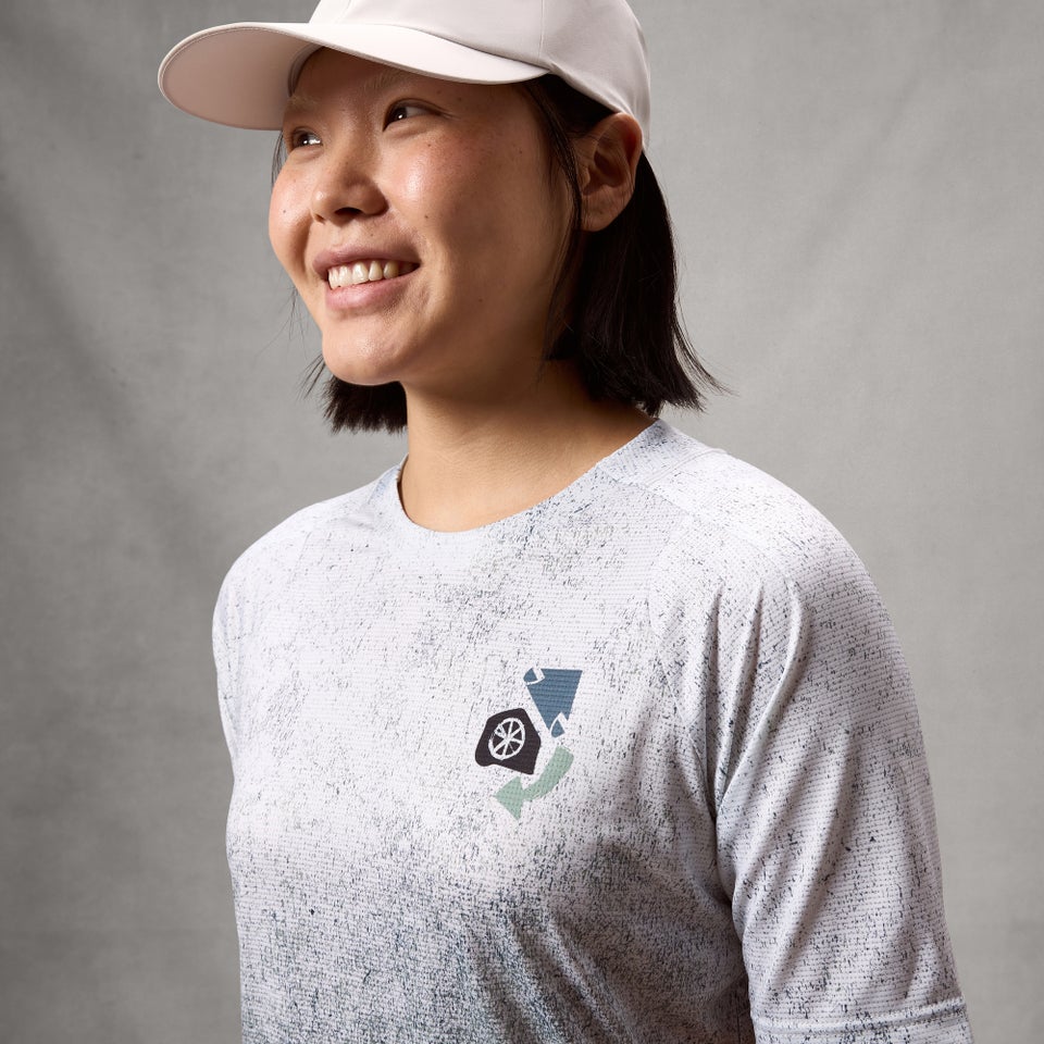 Maillot ENDURA SINGLETRACK PRINT Mujer de manga corta Aero Blue