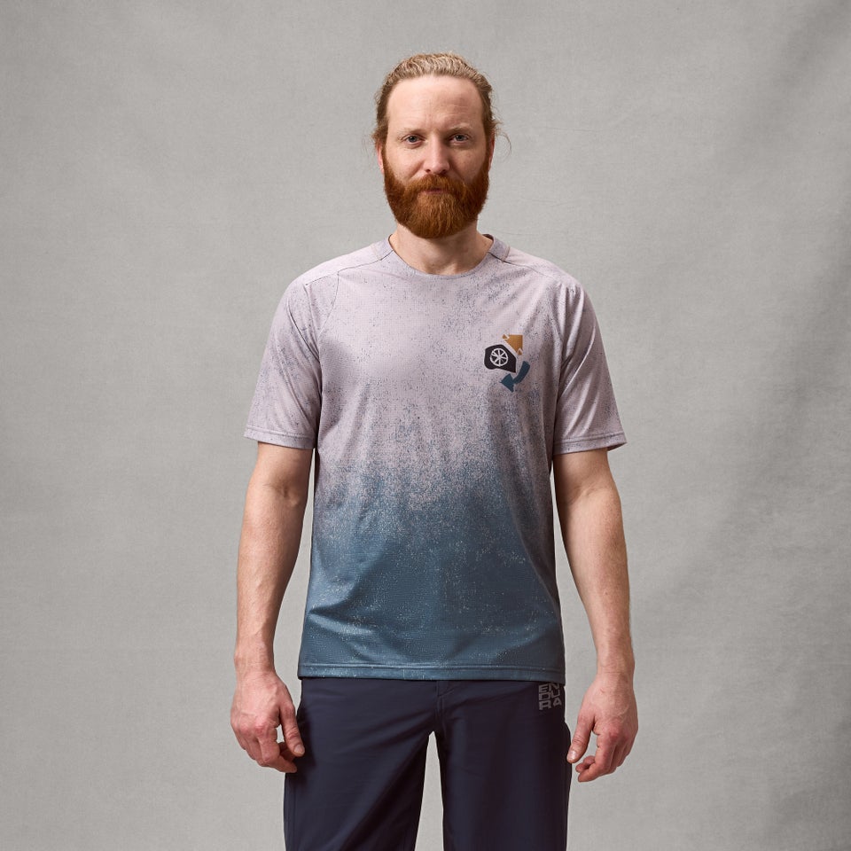 Maillot de manga corta ENDURA SINGLETRACK PRINT Titanium