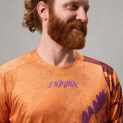 Maillot ENDURA SINGLETRACK PRINT Mangas Cortas End Naranja