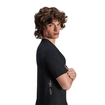 Maillot ALPINESTARS A-DURA ASTAR Mangas Cortas Negro