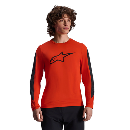 Maillot ALPINESTARS A-DURA INSET ASTAR Mangas Largas Naranja