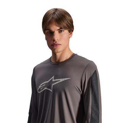 Maillot ALPINESTARS A-DURA INSET ASTAR Mangas Largas Gris