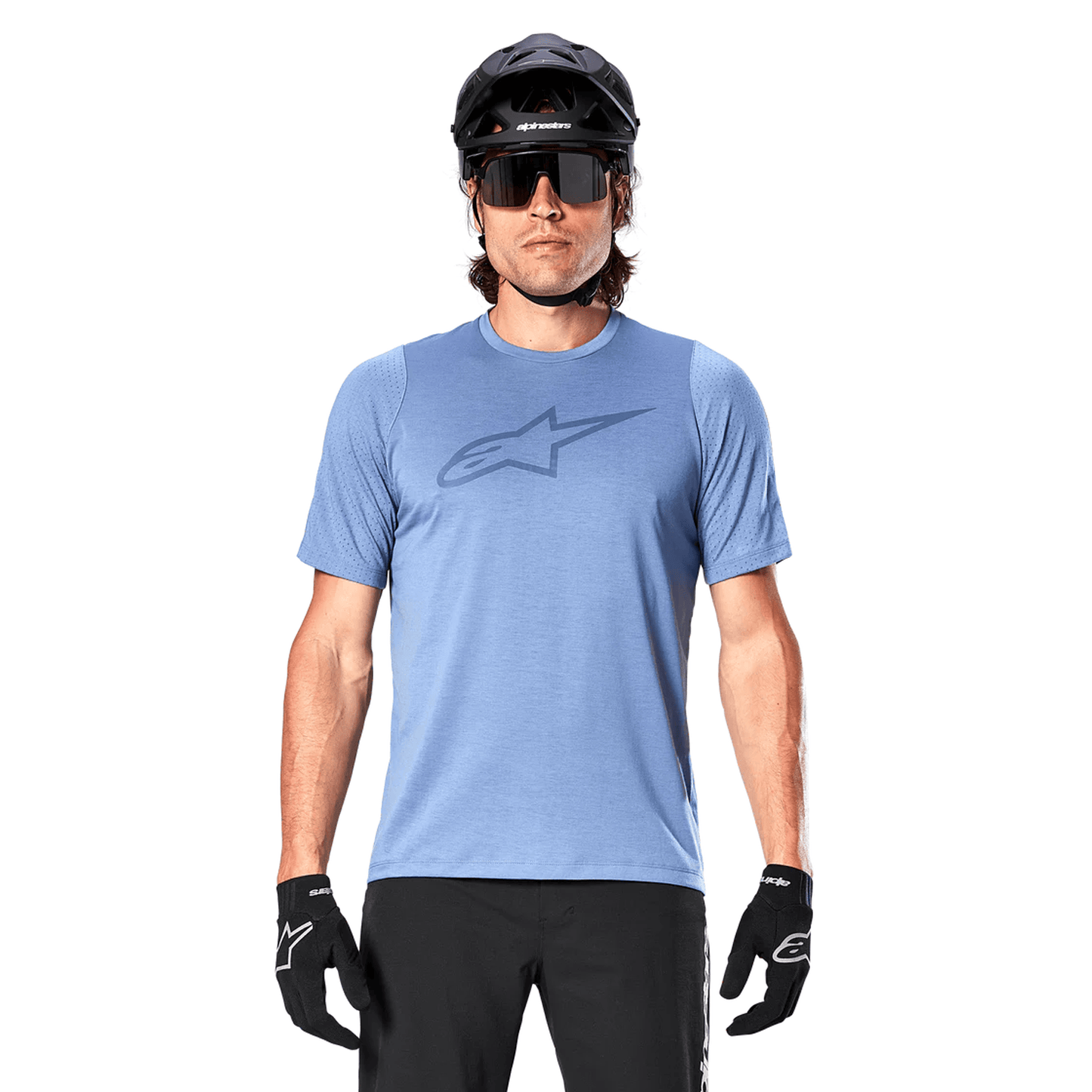 Maillot ALPINESTARS A-DURA DRI ASTAR Azul Manga Corta