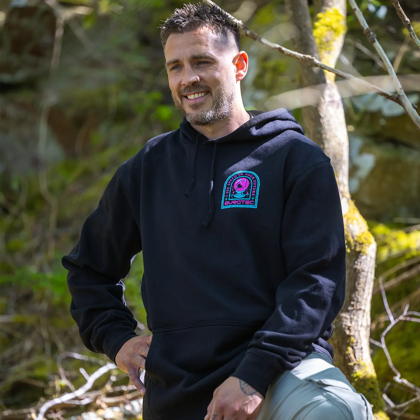 Sudadera con capucha BURGTEC TARROT negra