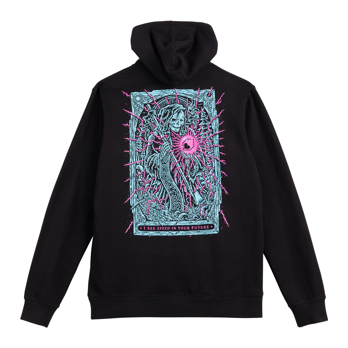 Sudadera con capucha BURGTEC TARROT negra