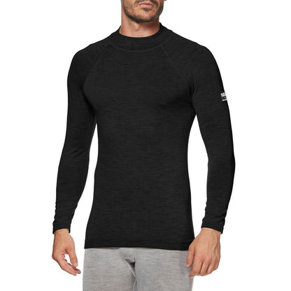 Ropa Interior SIXS TS3 MERINOS Manga Larga Negro