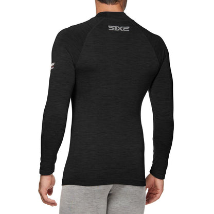 Ropa Interior SIXS TS3 MERINOS Manga Larga Negro
