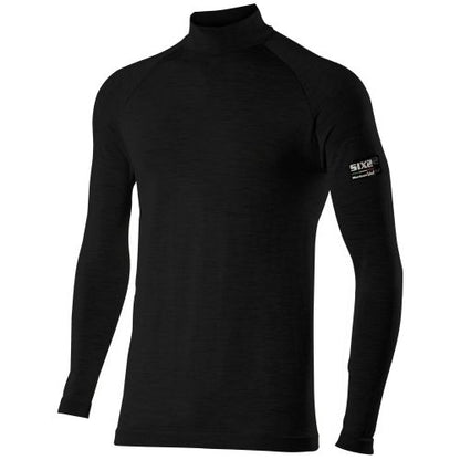 Ropa Interior SIXS TS3 MERINOS Manga Larga Negro