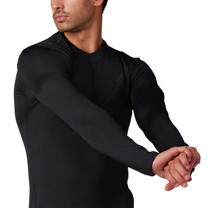 Ropa Interior FOX TECBASE FIRE Mangas Largas Negro 2024